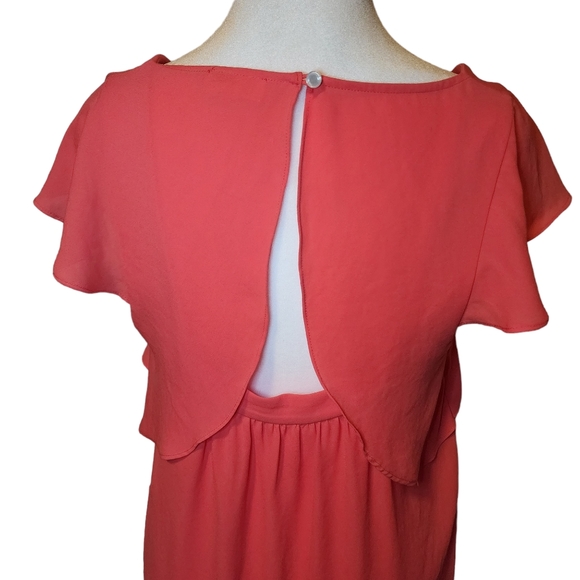 EUC Anthropologie | Meadow Rue Open Back Flutter Short Sleeve Blouse - Picture 8 of 12